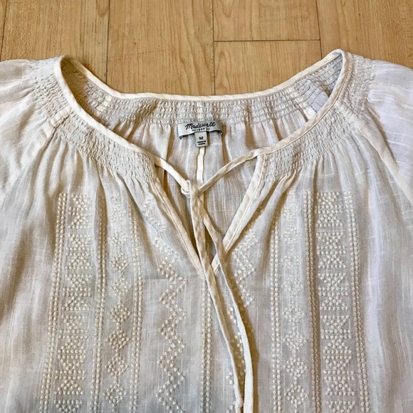 Madewell Boho Embroidered Top - Mint Condition - Picture 5 of 7